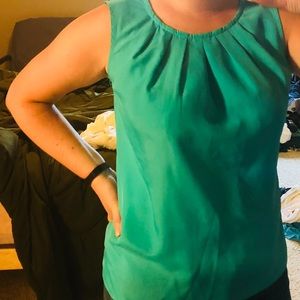 Teal Sleeveless Work Top